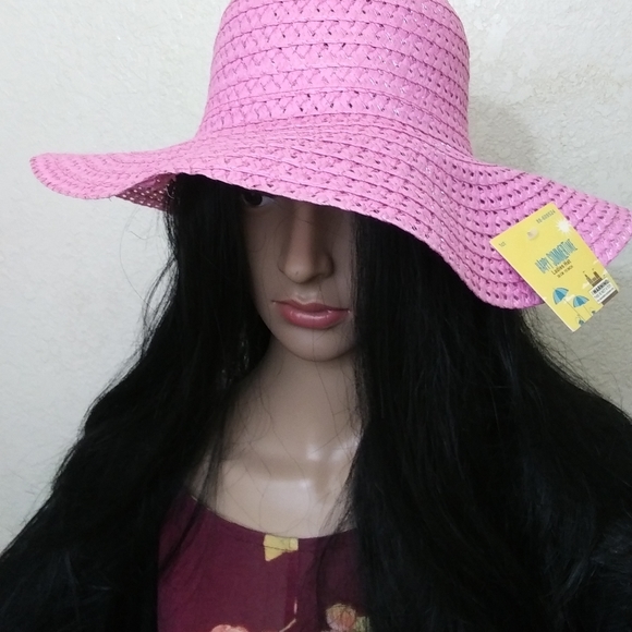 Happy Summer Time Ladies Hat, Pink - Picture 1 of 8